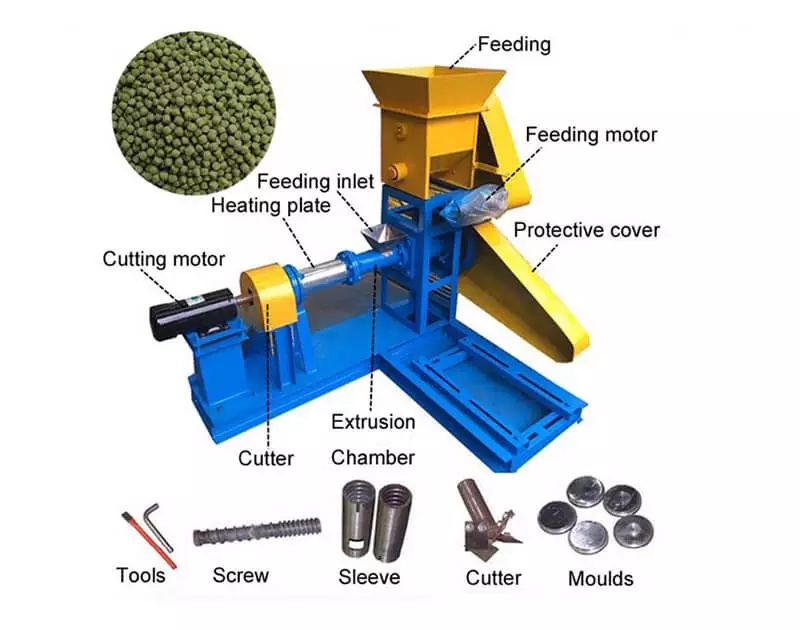 floating fish feed production line