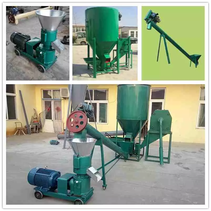 industrial feed mixer with hammer mill