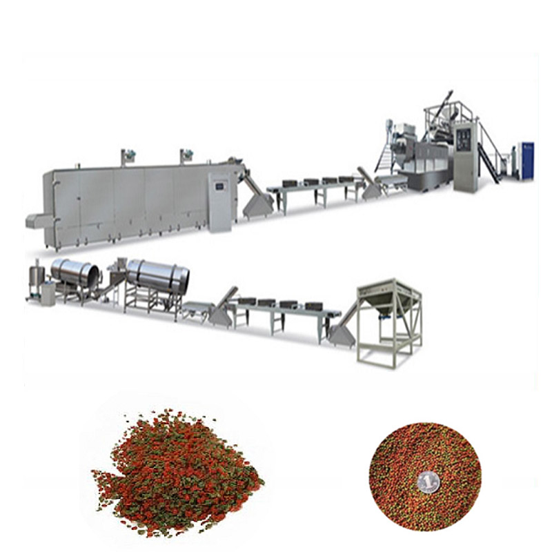 Floating fish feed production line