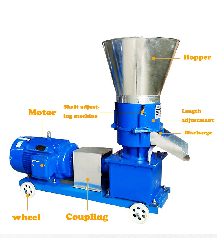 Chicken feed pellet machine