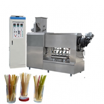 Degradable rice drinking straw machine