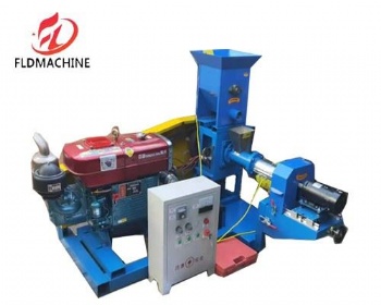 Single screw fish food extruder