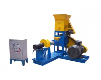 Aquatic floating fish food extruder machine