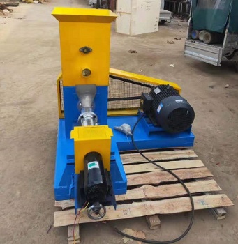 Aquatic floating fish food extruder machine