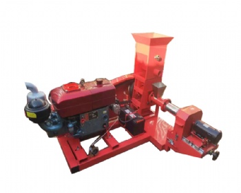 Aquatic floating fish food extruder machine